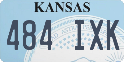 KS license plate 484IXK