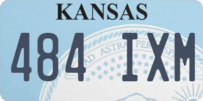 KS license plate 484IXM