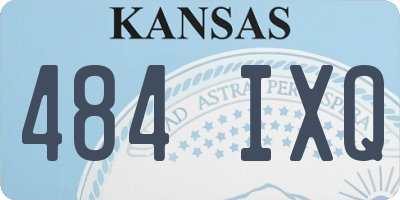 KS license plate 484IXQ