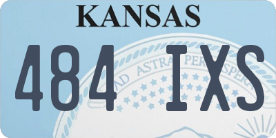KS license plate 484IXS