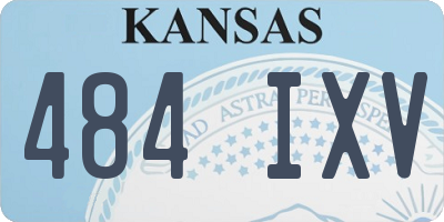 KS license plate 484IXV