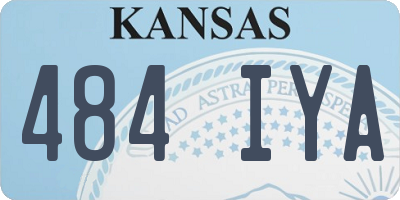 KS license plate 484IYA