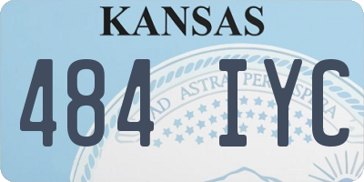 KS license plate 484IYC