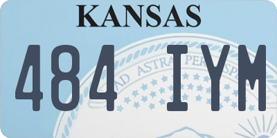 KS license plate 484IYM