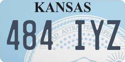 KS license plate 484IYZ