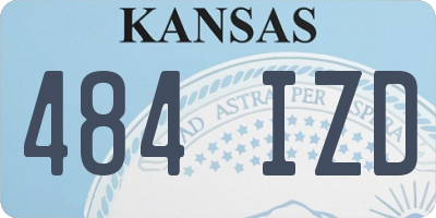 KS license plate 484IZD