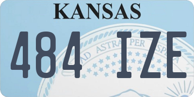 KS license plate 484IZE