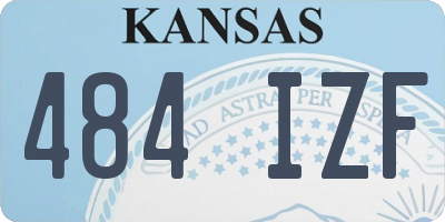 KS license plate 484IZF