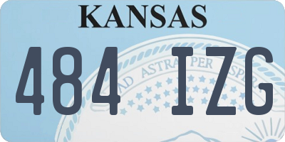 KS license plate 484IZG