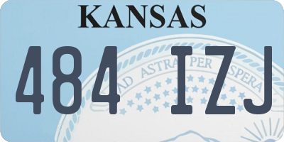 KS license plate 484IZJ