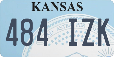 KS license plate 484IZK