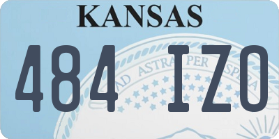 KS license plate 484IZO