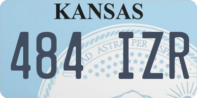 KS license plate 484IZR