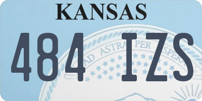 KS license plate 484IZS