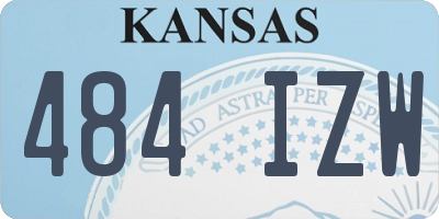 KS license plate 484IZW