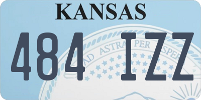 KS license plate 484IZZ