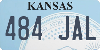 KS license plate 484JAL