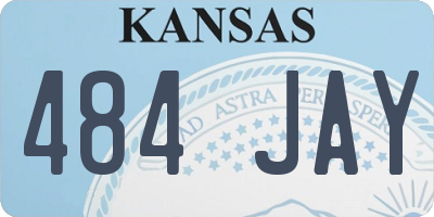 KS license plate 484JAY