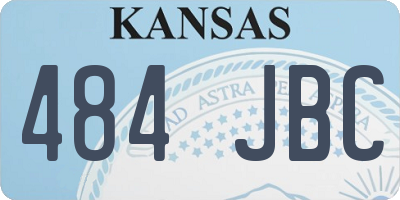 KS license plate 484JBC