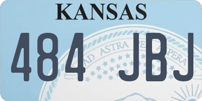 KS license plate 484JBJ