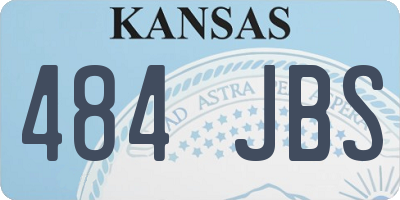 KS license plate 484JBS