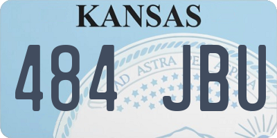 KS license plate 484JBU