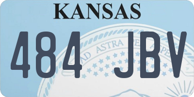 KS license plate 484JBV