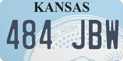 KS license plate 484JBW
