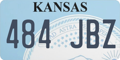 KS license plate 484JBZ