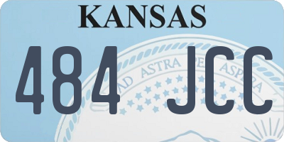 KS license plate 484JCC