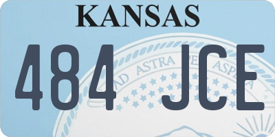 KS license plate 484JCE