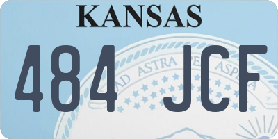 KS license plate 484JCF