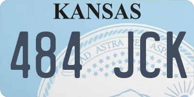 KS license plate 484JCK