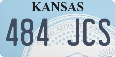KS license plate 484JCS