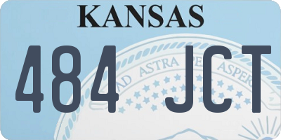 KS license plate 484JCT