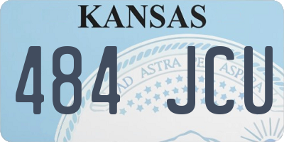 KS license plate 484JCU