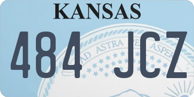 KS license plate 484JCZ