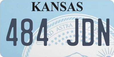 KS license plate 484JDN
