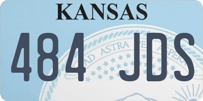 KS license plate 484JDS