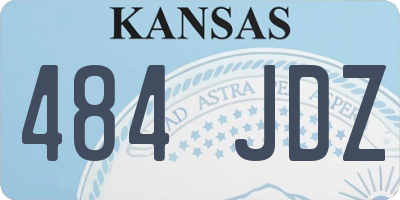 KS license plate 484JDZ