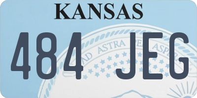 KS license plate 484JEG