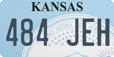 KS license plate 484JEH
