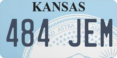 KS license plate 484JEM