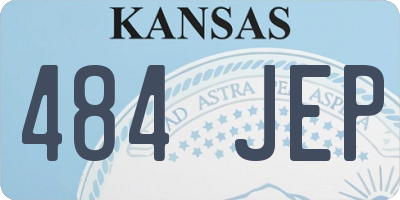 KS license plate 484JEP