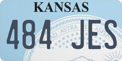KS license plate 484JES