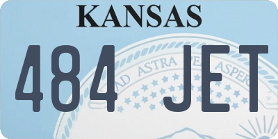 KS license plate 484JET