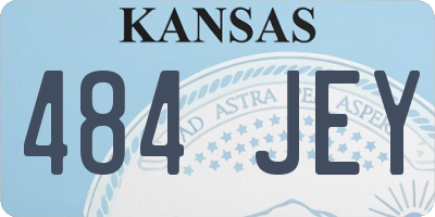 KS license plate 484JEY
