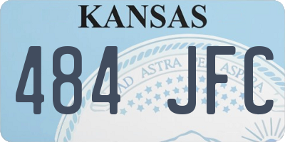 KS license plate 484JFC