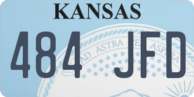 KS license plate 484JFD