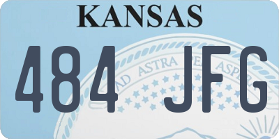 KS license plate 484JFG
